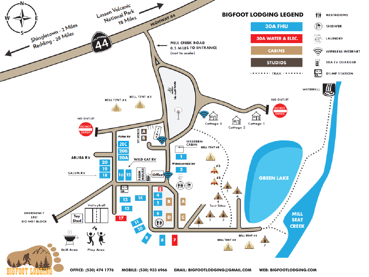 Bigfoot Lodging An Ideal Family - New Map Bf